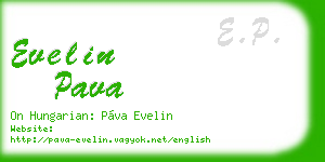 evelin pava business card